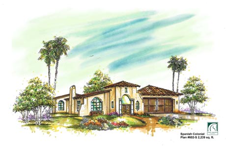 The Residence at Eagle Falls, Indio, CA Spanish Colonial Plan 602-S (2,239 sq. ft.)